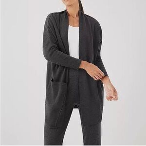 PACT Women's Airplane Cardigan in Charcoal Heather Gray  Sz XS/S Oversized GUC